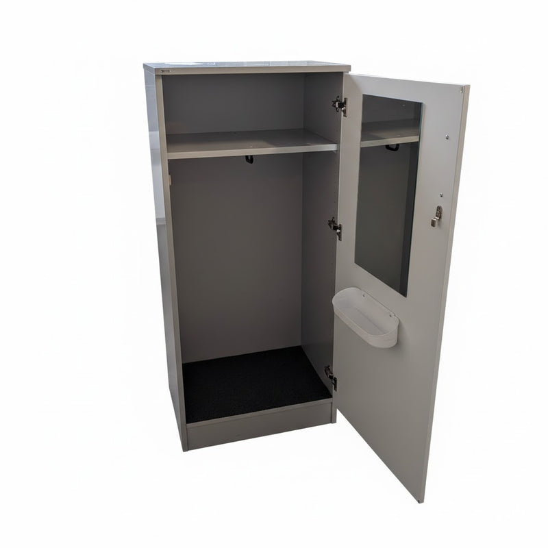 Klädskåp i vit, 129x60x43cm (HxBxD)