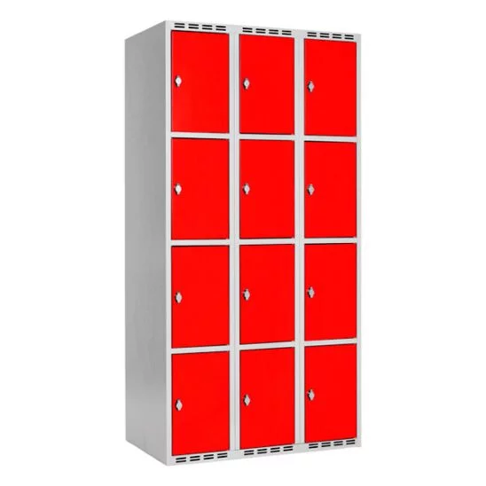 Boxskåp SMG 3 fack med 4 dörrar i höjd