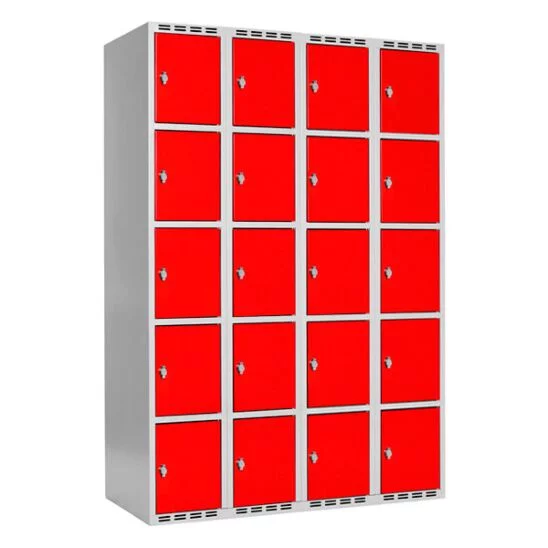 Boxskåp SMG 4 fack med 5 dörrar i höjd