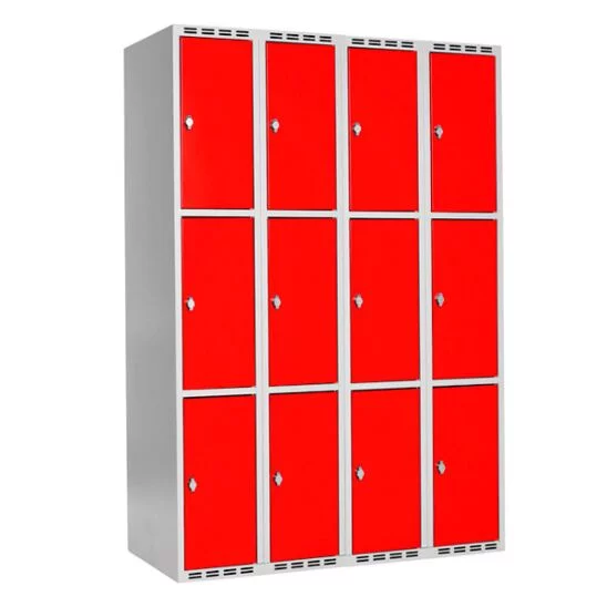 Boxskåp SMG 4 fack med 3 dörrar i höjd