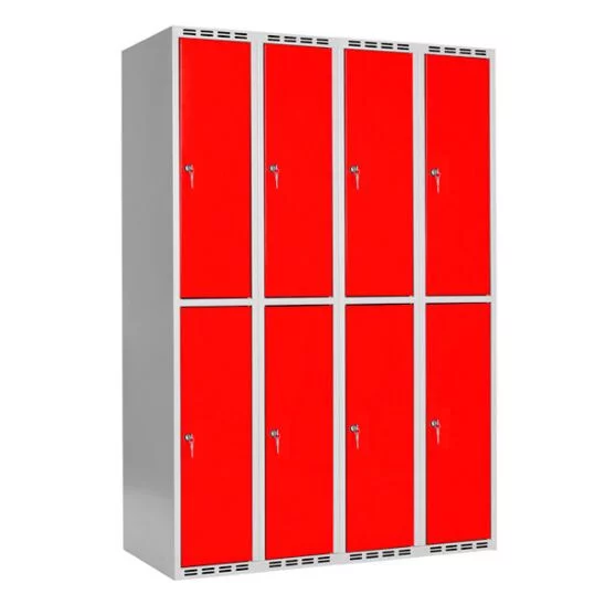 Klädskåp SMG 4 fack med 2 dörrar