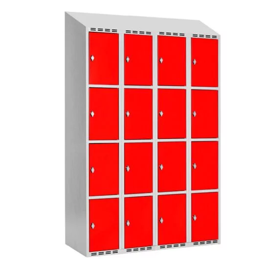 Boxskåp SMG 4 fack med 4 dörrar i höjd