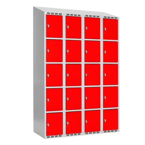 Boxskåp SMG 4 fack med 5 dörrar i höjd