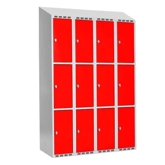 Boxskåp SMG 4 fack med 3 dörrar i höjd