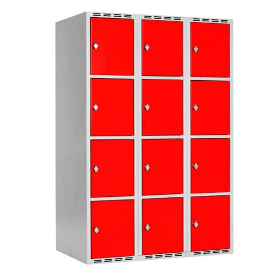 Boxskåp SMG 3 fack med 4 dörrar i höjd