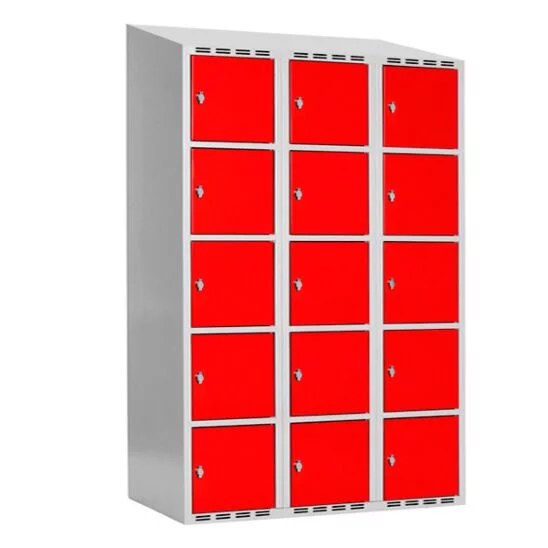 Boxskåp SMG 3 fack med 5 dörrar i höjd