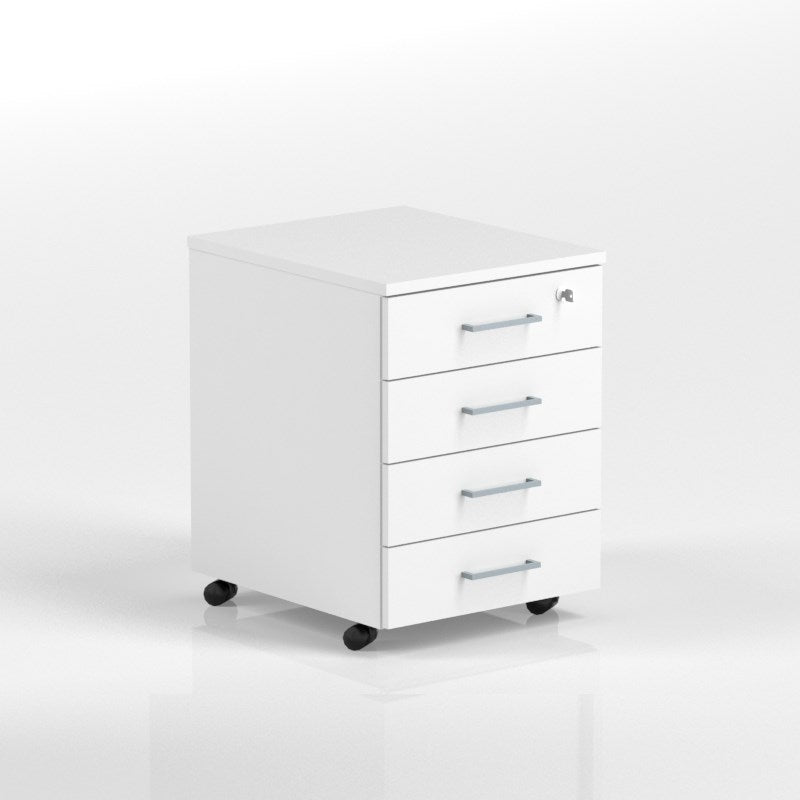 Rullhurts Optima 4-lådig, centrallås, H638xB415xD500