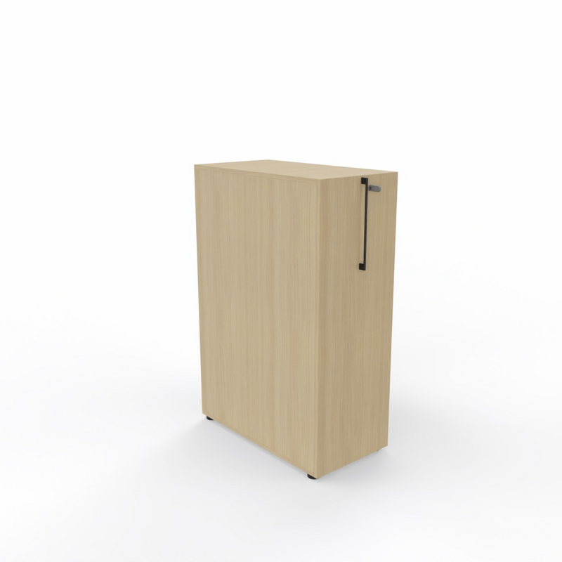 Skåp Boxi  m utdragbar hyllsektion, låsbart, pennlåda H1200xB800xD420