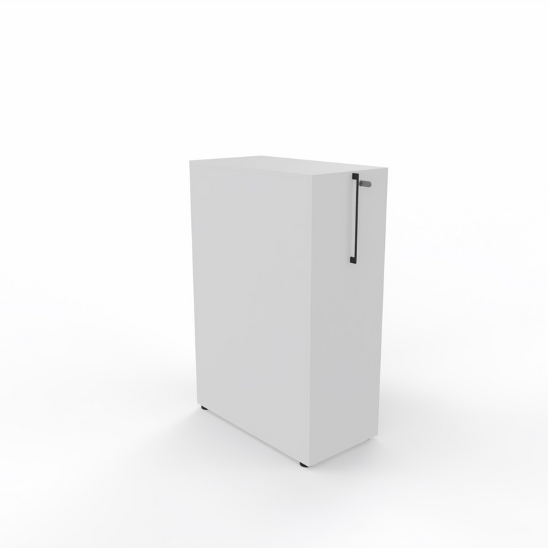 Skåp Boxi  m utdragbar hyllsektion, låsbart, pennlåda H1200xB800xD420